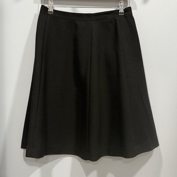 VTG Y2K Atrium 2 Piece Black Skirt Suit Satin Collar Career Whimsigoth Size 8 - Picture 5 of 16